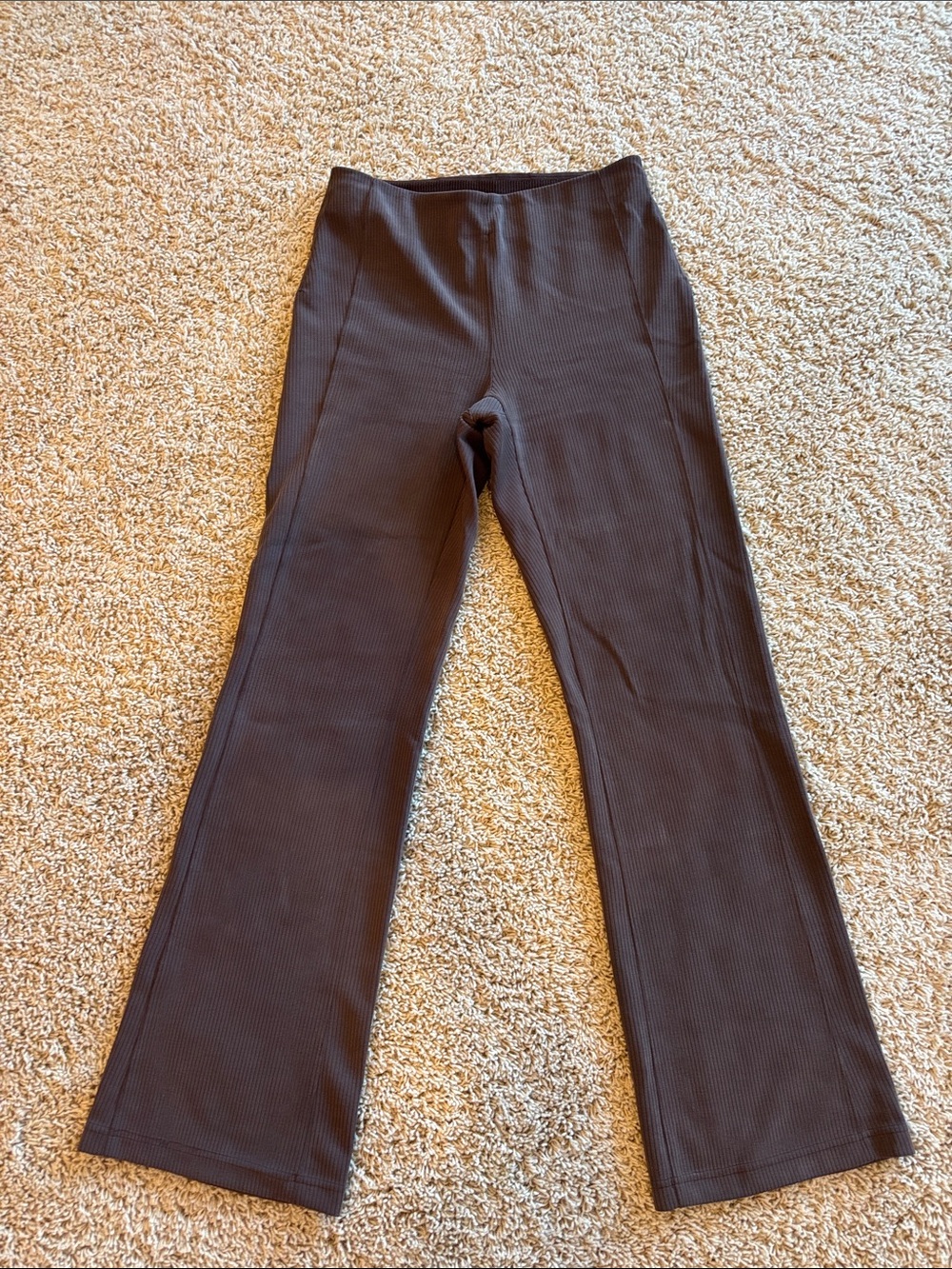 lululemon athletica Ribbed Flare Pants in Brown